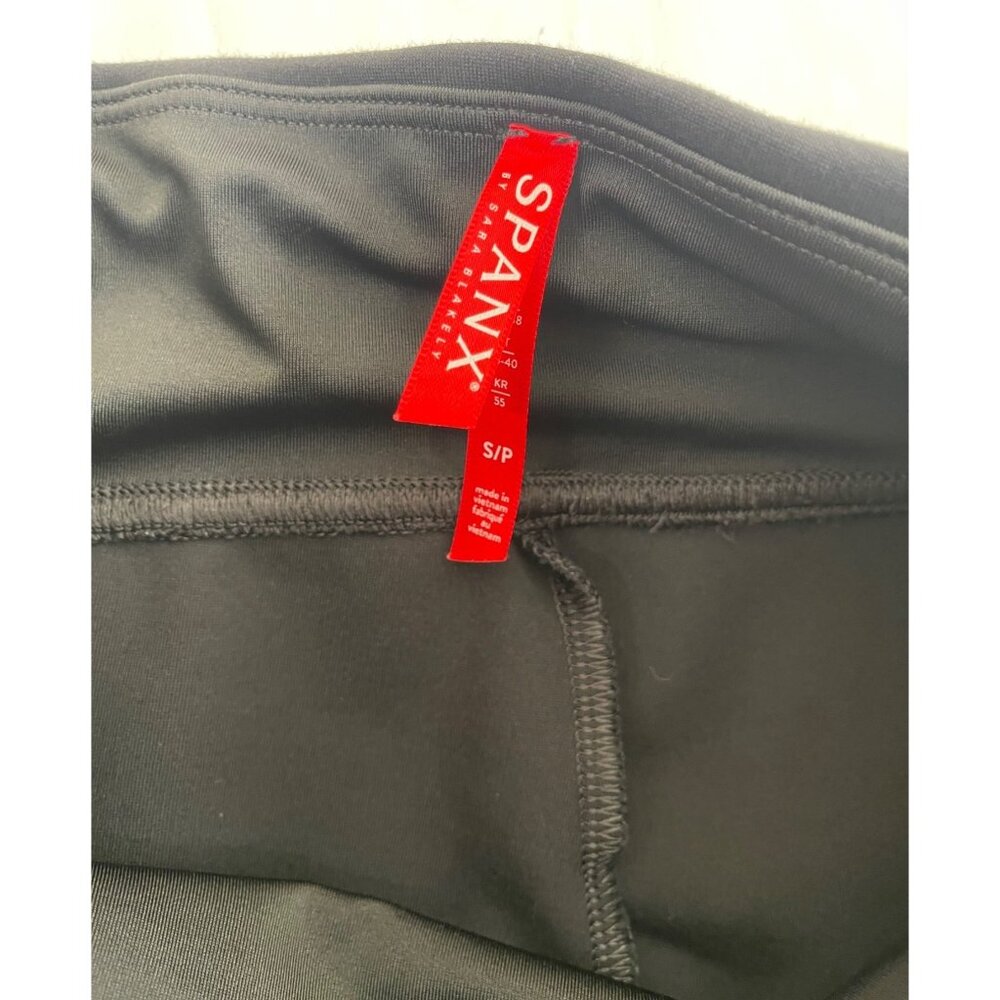 SPANX High Rise Ponte Knit Leggings Black Style 20264R - Picture 9 of 13